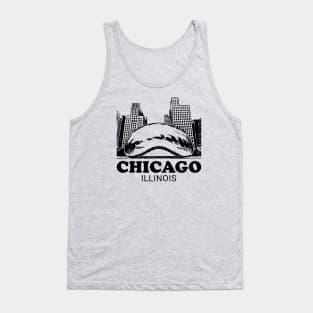 Chicago Reflective Bean Tank Top